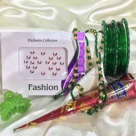 Shrawan Green Bangles / Chura Sagun Set