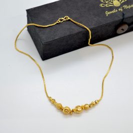 Jewels of Nepal 24K Gold Plated Ball Beaded Chain for Women
