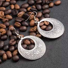 Jewels Of Nepal- Round Ethnic Fashion Earrings For Women
