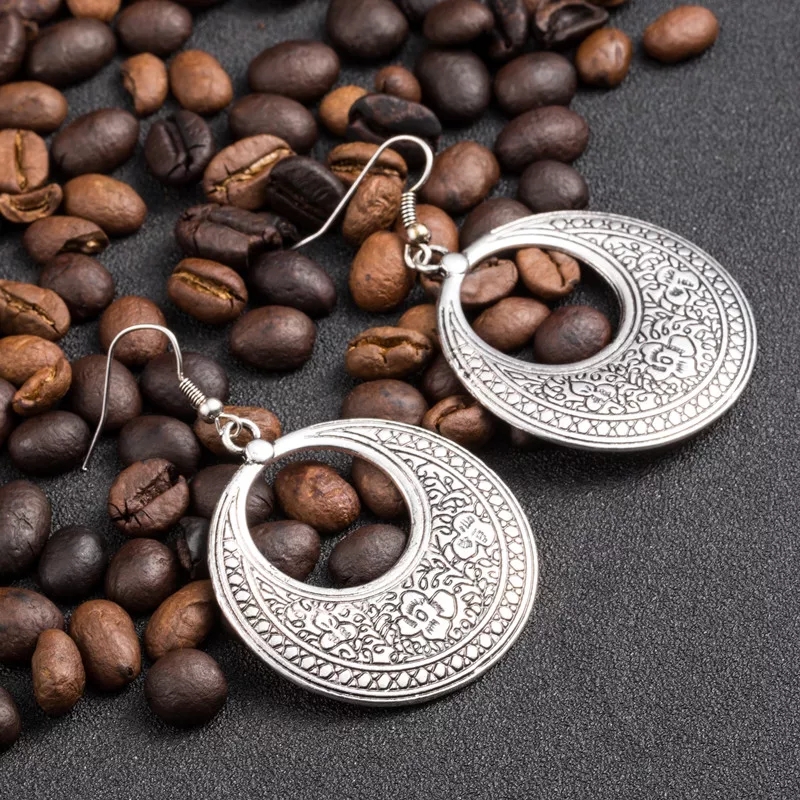 Jewels Of Nepal- Round Ethnic Fashion Earrings For Women
