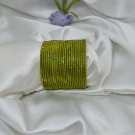 Jewels of Nepal Olive Green Bangles / Chura / Churi For Women- 2 dozens (24pcs)