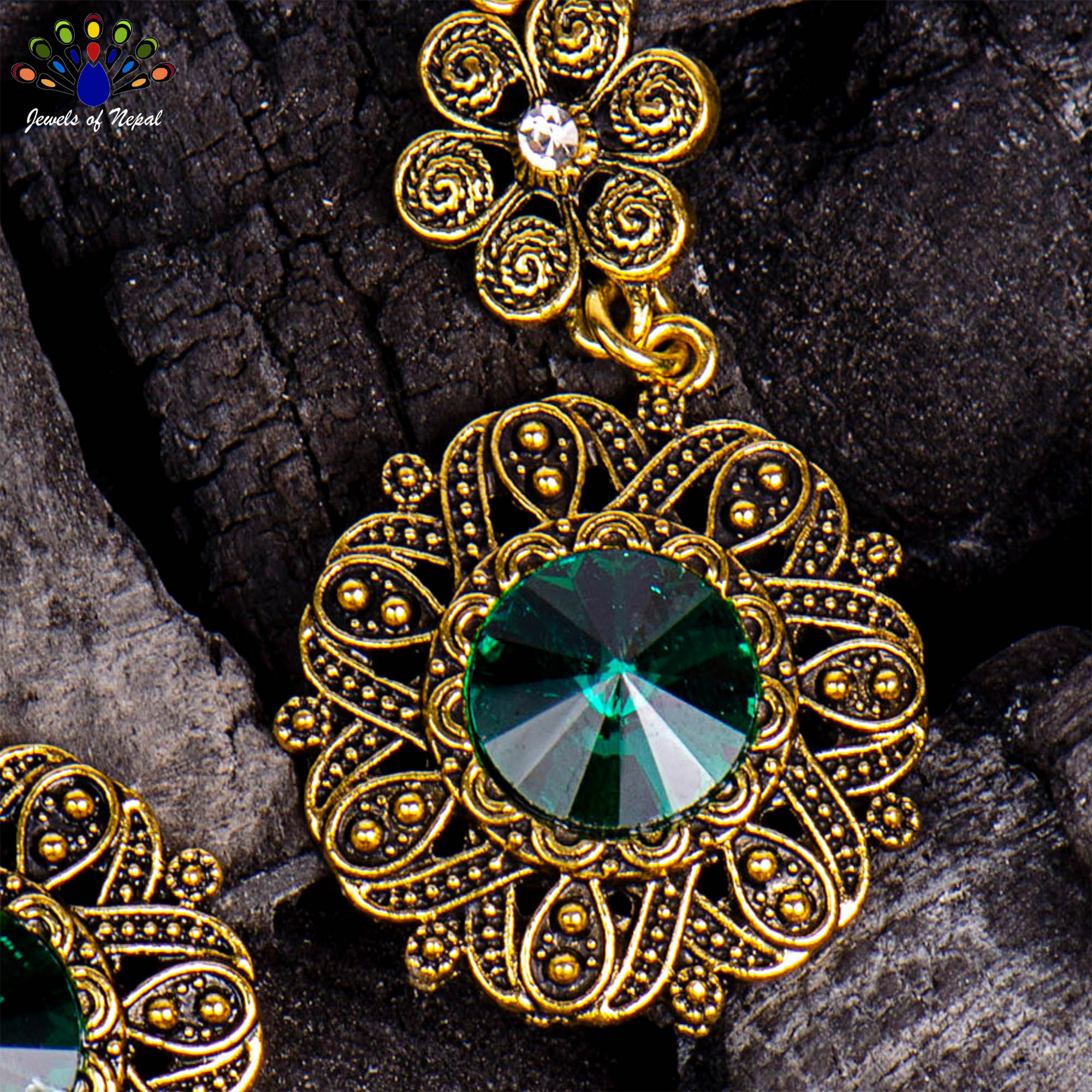 Floral Designed Round Drop Earrings For Women - Image 18