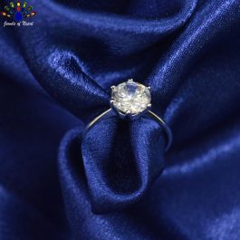 Cubic Zirconia 5A Grade Single AD Stone Studded Finger Ring For Women- Jewels of Nepal