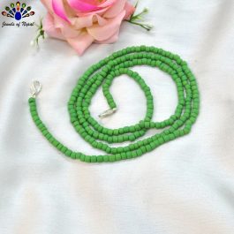 Jewels Of Nepal Matte Potey Beaded Face Mask Holder Mala / Chain For Women