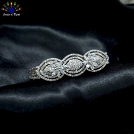 Jewels of Nepal American Diamond/Cubic Zirconia Stone AAA Studded Bracelet for Women