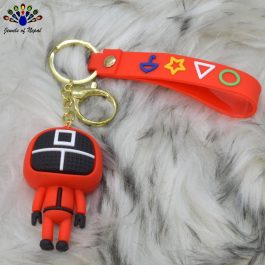 Jewels of Nepal Squid Game Series Designed Key Chain with Strap