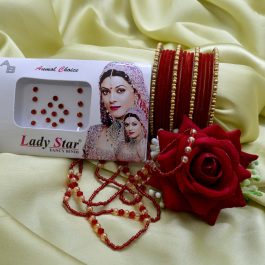 Jewels of Nepal Bridal / Teej Special Bala / Chura / Churi / Red Velvet Bangles Set for Women