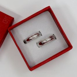 Jewels of Nepal Stainless Steel Couple / Couples Adjustable Finger Rings - Unisex