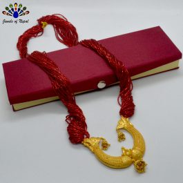 Gold Plated Double Fish/Ramleela Designed Locket Potey Mangalsutra For Women