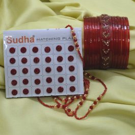 Jewels of Nepal Teej Special Glass Bala / Chura / Churi / Bangles Set for Women