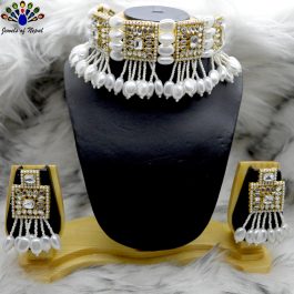 Stones & Beads Beaded Necklace & Earrings Set