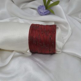 Jewels of Nepal Maroon Bangles / Chura / Churi For Women- 2 dozens (24pcs)