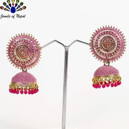 Silver / Black / Gold Toned Pinjada Earrings For Women
