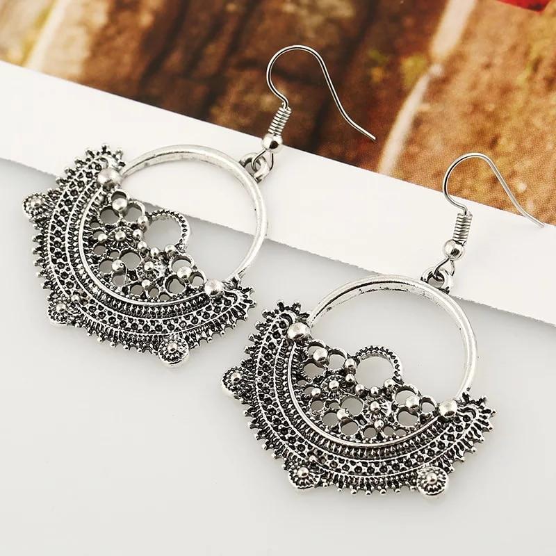 Vintage Styled Bali Textured Dangle Earrings - Image 2
