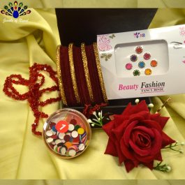 Teej Special Bangles/Chura Gift Bundle Set with Gift Box from Jewels of Nepal