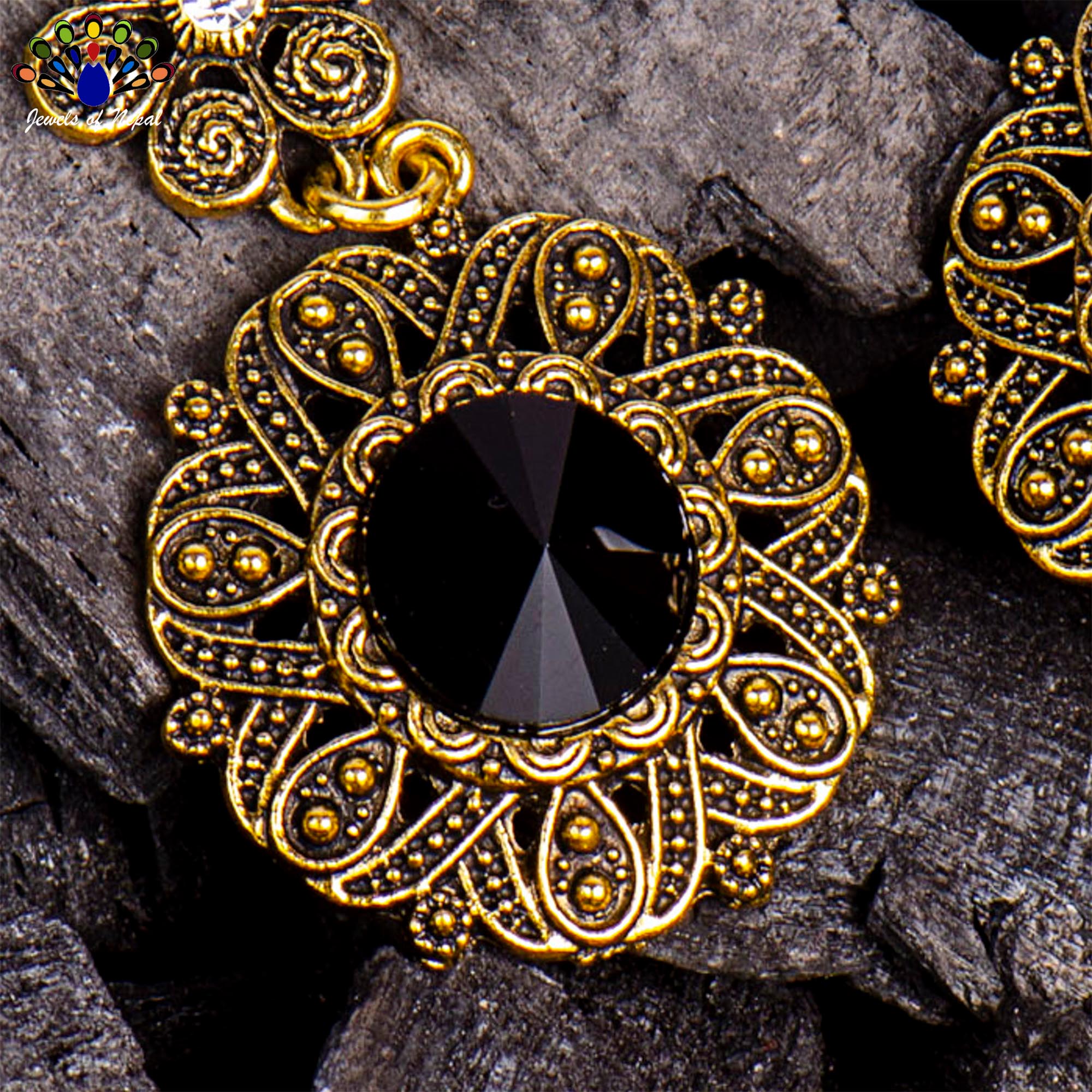 Floral Designed Round Drop Earrings For Women - Image 6