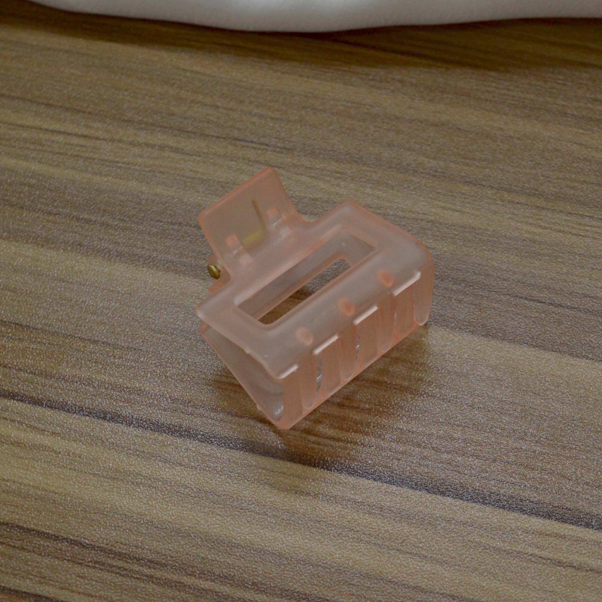 Jewels Of Nepal Medium Trendy Designed Transparent Acrylic Hair Claw Clip For Women - Image 2