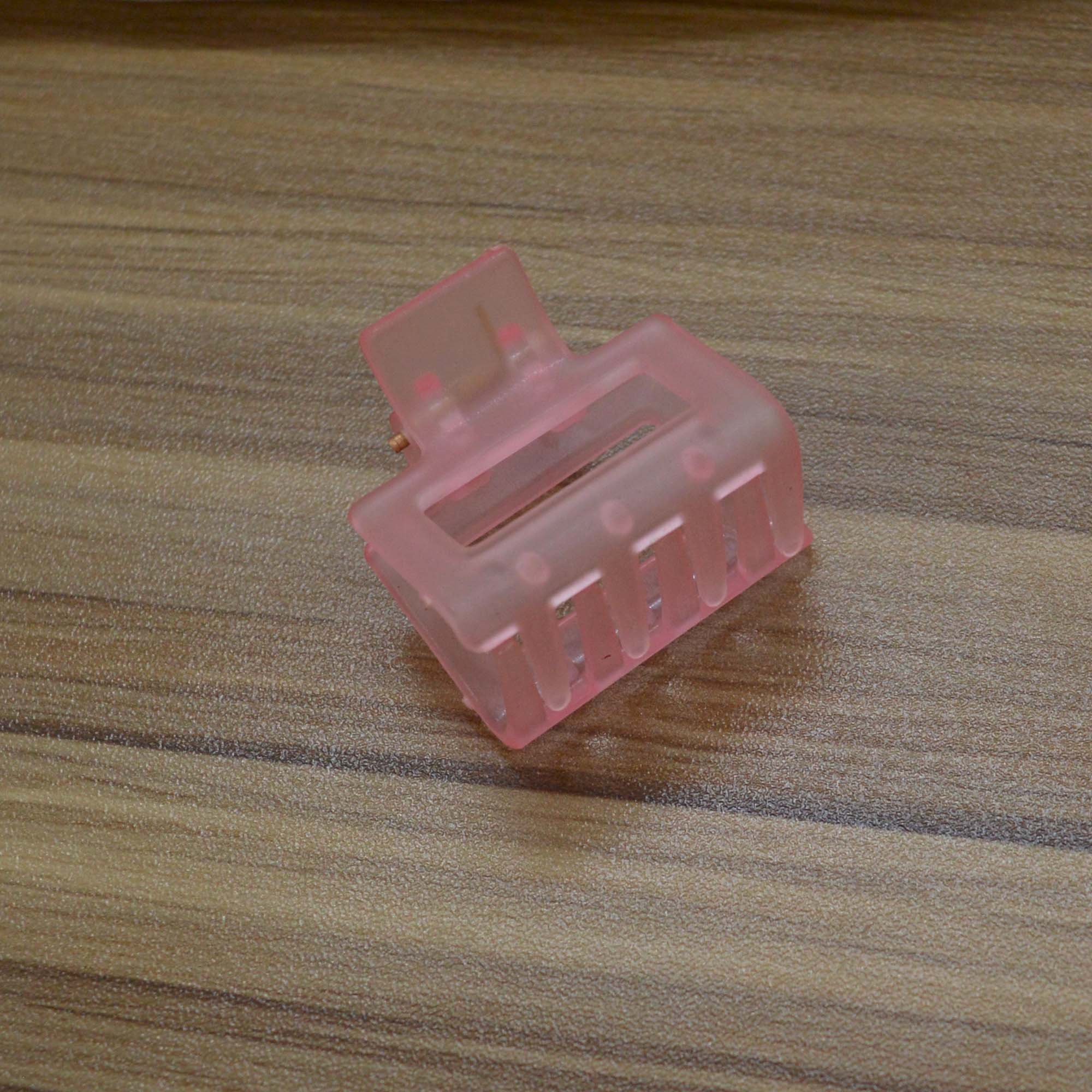 Jewels Of Nepal Medium Trendy Designed Transparent Acrylic Hair Claw Clip For Women - Image 5
