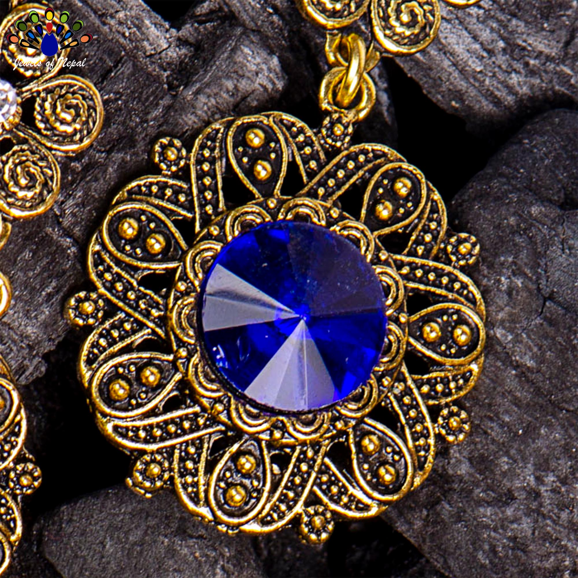 Floral Designed Round Drop Earrings For Women - Image 15