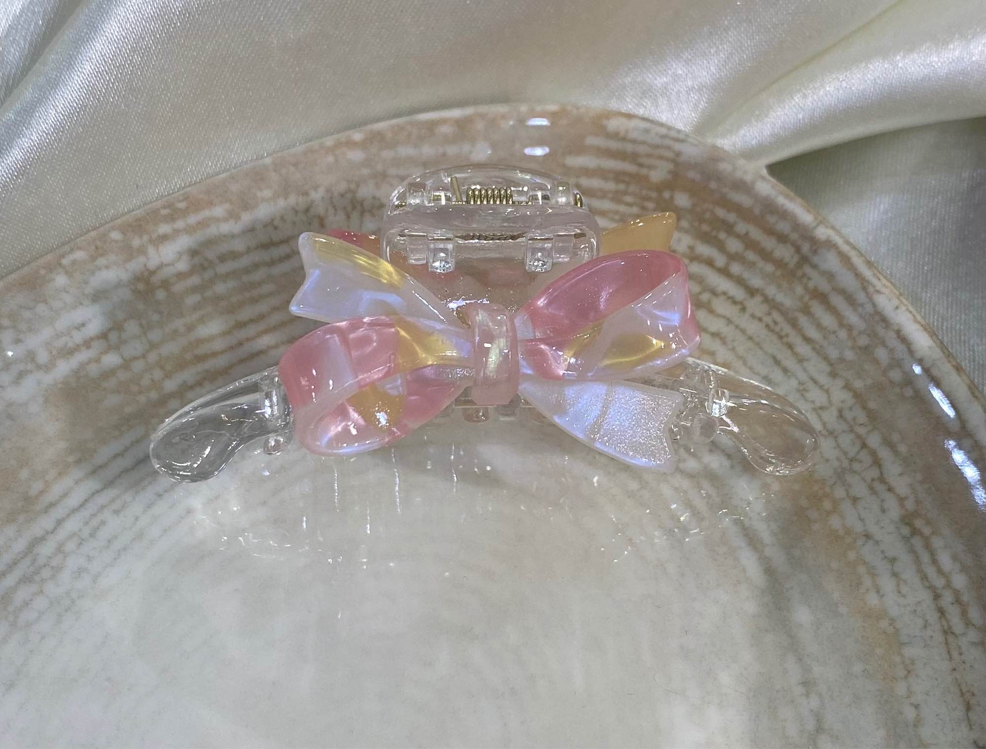 Jewels Of Nepal Transparent Acrylic Bow-shaped Hair Claw Clip For Women - Image 13