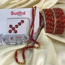 Teej Bangles Set - Bangles Set, Mala & Tika Set