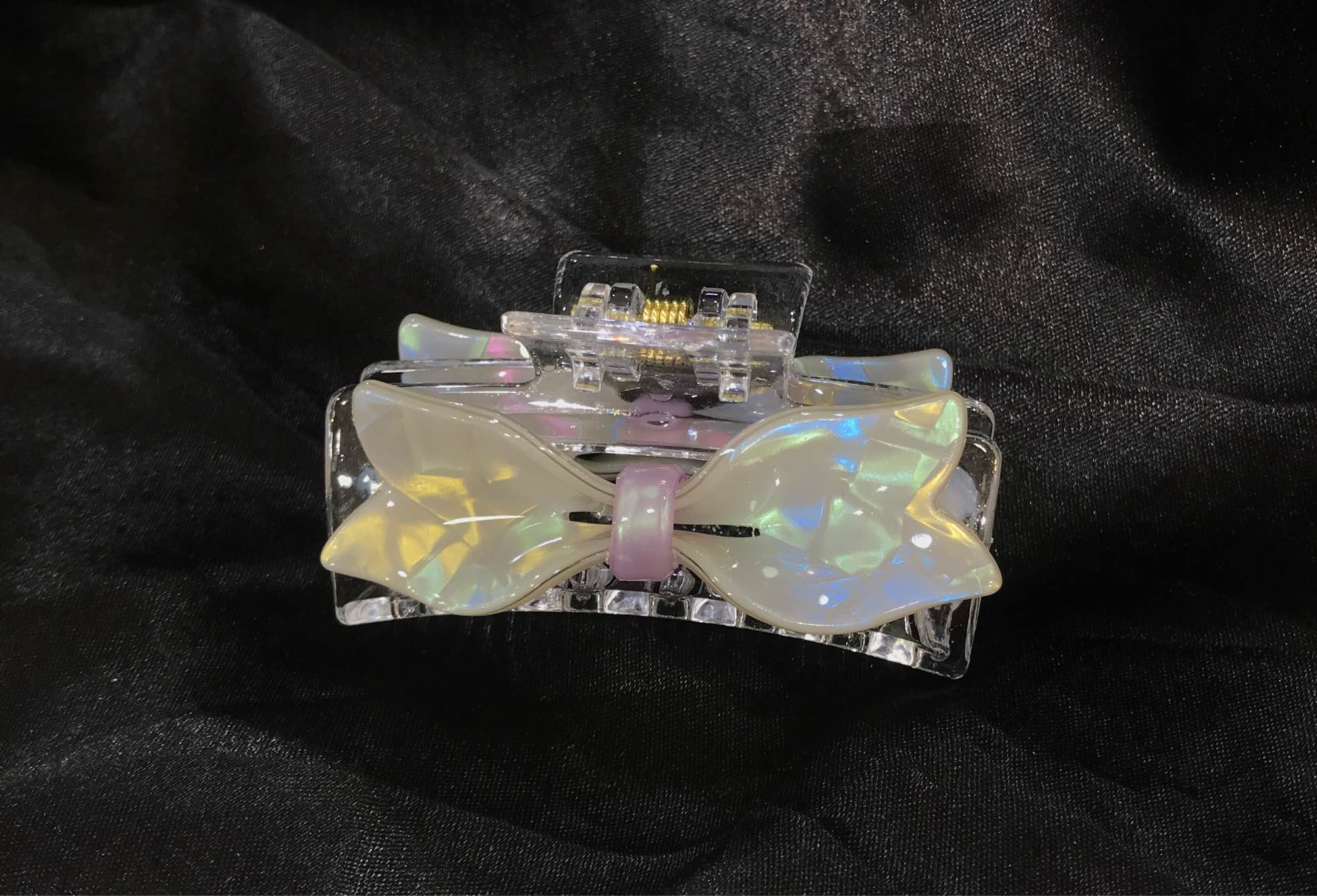 Jewels Of Nepal Transparent Acrylic Bow-shaped Hair Claw Clip For Women - Image 4