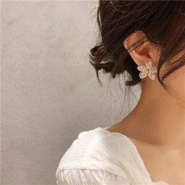 Jewels of Nepal Faux Crystal Beaded Flower Designed Studs for Women