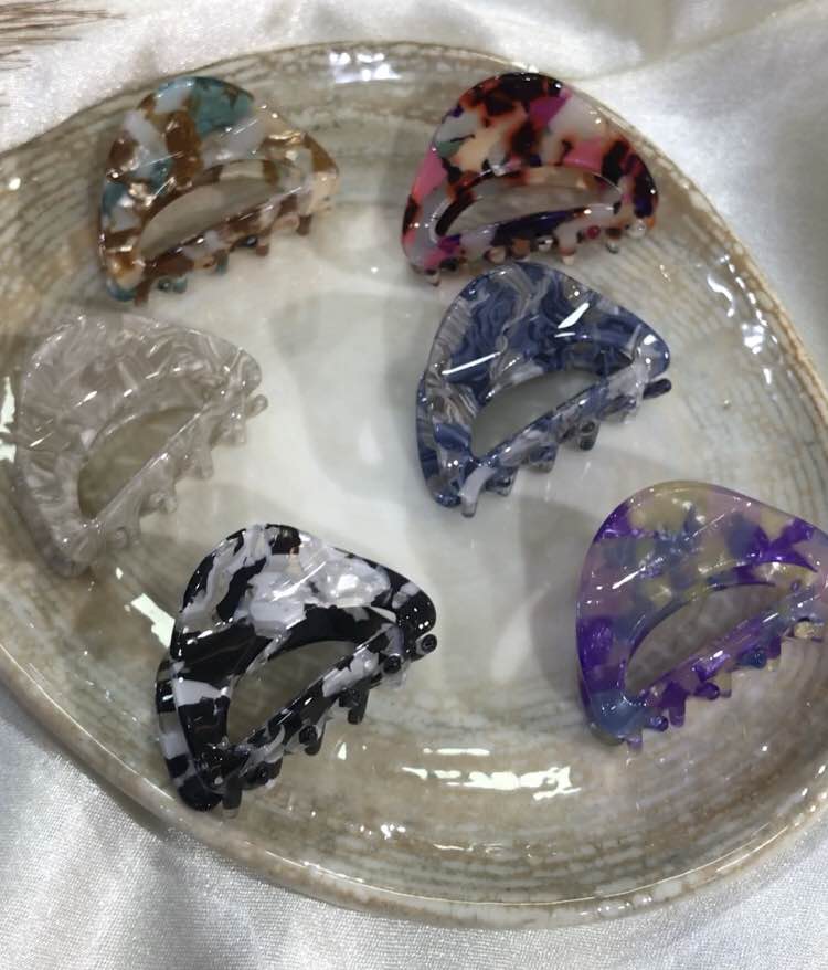 Jewels Of Nepal Acrylic small Hair Claw Clip For Women
