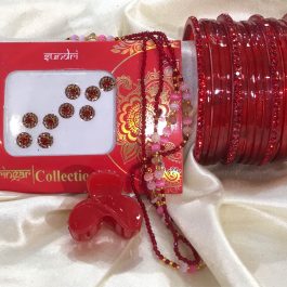 Teej Bangles Set - Bangles Set, Mala & Tika Set