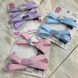 Jewels Of Nepal Hello Kitty & Bow Hair Clips Set for Girls/ Hair Pins/ 10pcs