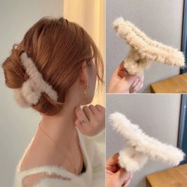 Jewels of Nepal Trendy Infinity Designed Fur Hair Claw Clip For Women- Long