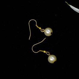 Jewels of Nepal Faux Moti Drop Earrings For Women