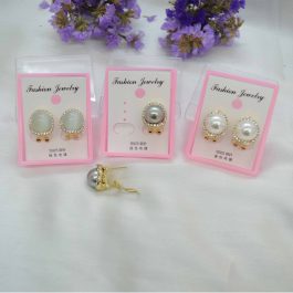 Jewels of Nepal S925 Faux Moti Elegant Lever Back Ear Studs For Women