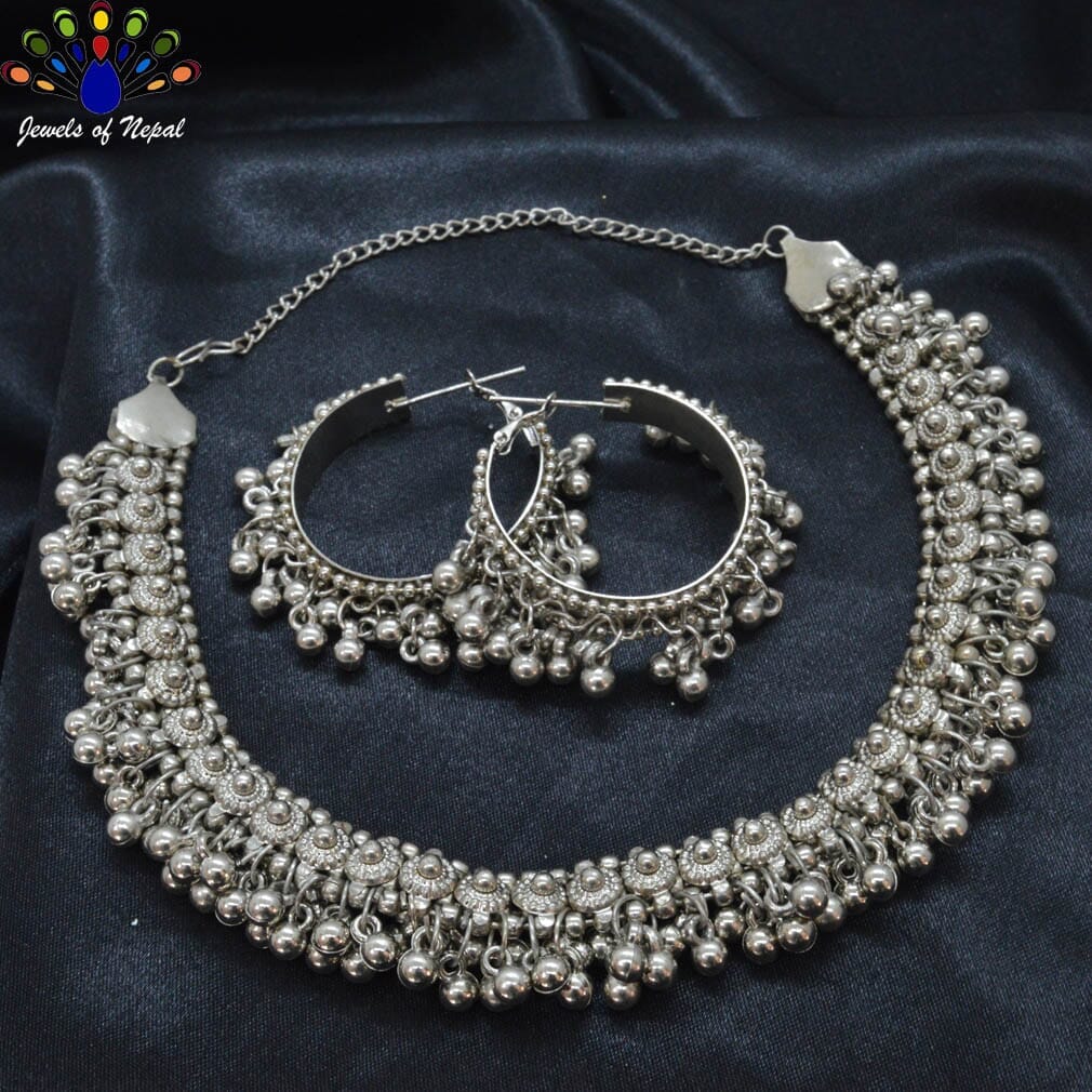 Ghungroo Style Jewelry Set for Women- Jewels of Nepal - Image 3
