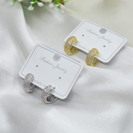 Jewels of Nepal CZ Stone Studded Elegant Juli Earrings For Women