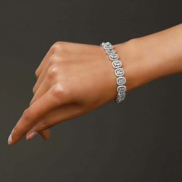 Jewels of Nepal American Diamond/Cubic Zirconia Stone AAA Studded Bracelet for Women