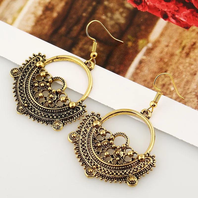 Vintage Styled Bali Textured Dangle Earrings - Image 4