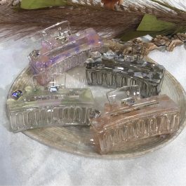 Jewels of Nepal Textured Acrylic Trendy Hair Claw Clip For Women