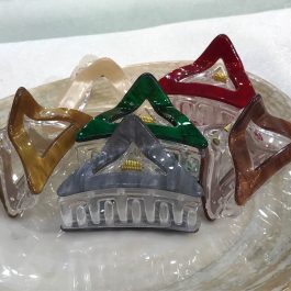 Jewels Of Nepal Small Triangular Acrylic Claw Clip For Women