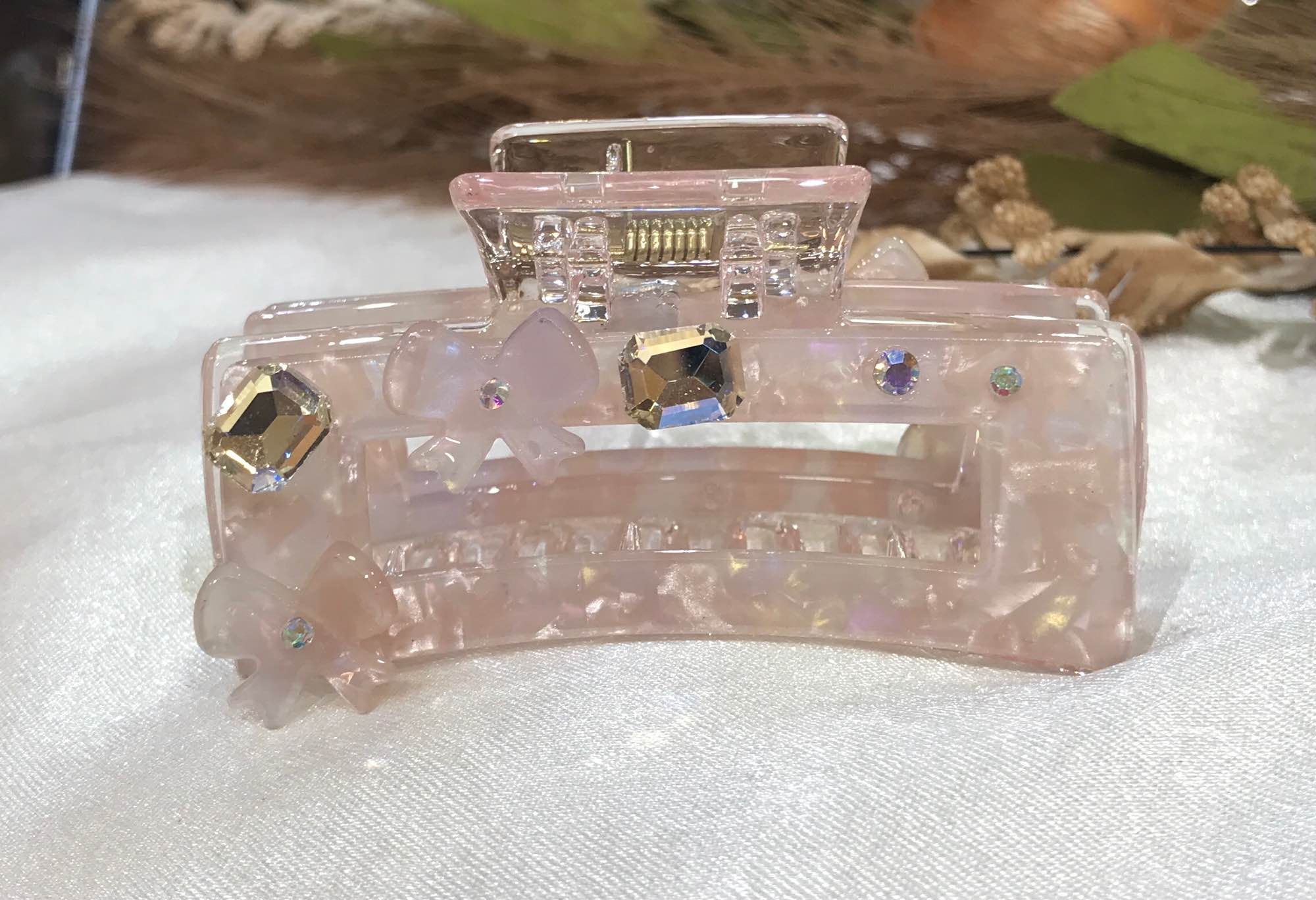 Jewels of Nepal Textured Acrylic Trendy Hair Claw Clip For Women - Image 6