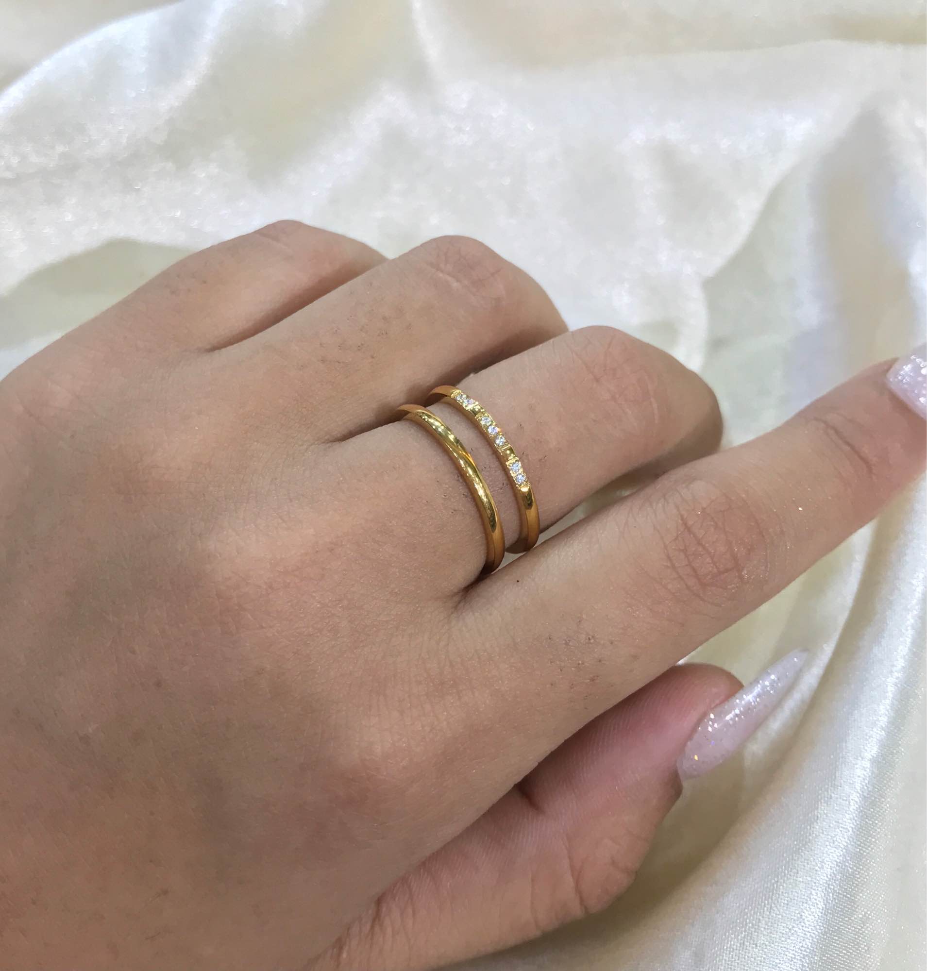 Jewels of Nepal Stainless Steel Finger Rings for Women - Image 3